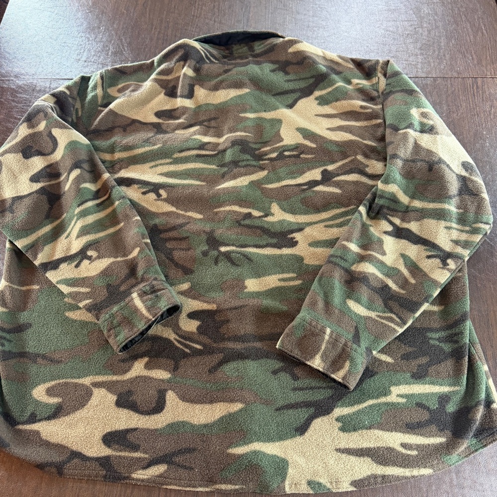 Wrangler Camouflage Long Sleeve Button Up Flannel Top Sz 3xl